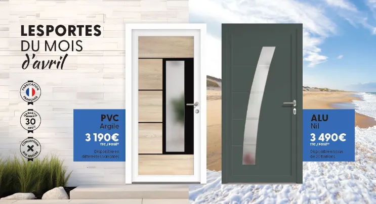 Portes du mois d'avril 2024